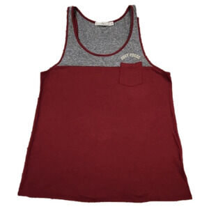 3/$20 Obey Posse Maroon & Gray Beach Tank Top